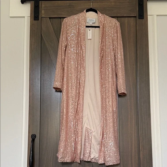 Anthropologie Sequin Longline Cardigan - Picture 1 of 4